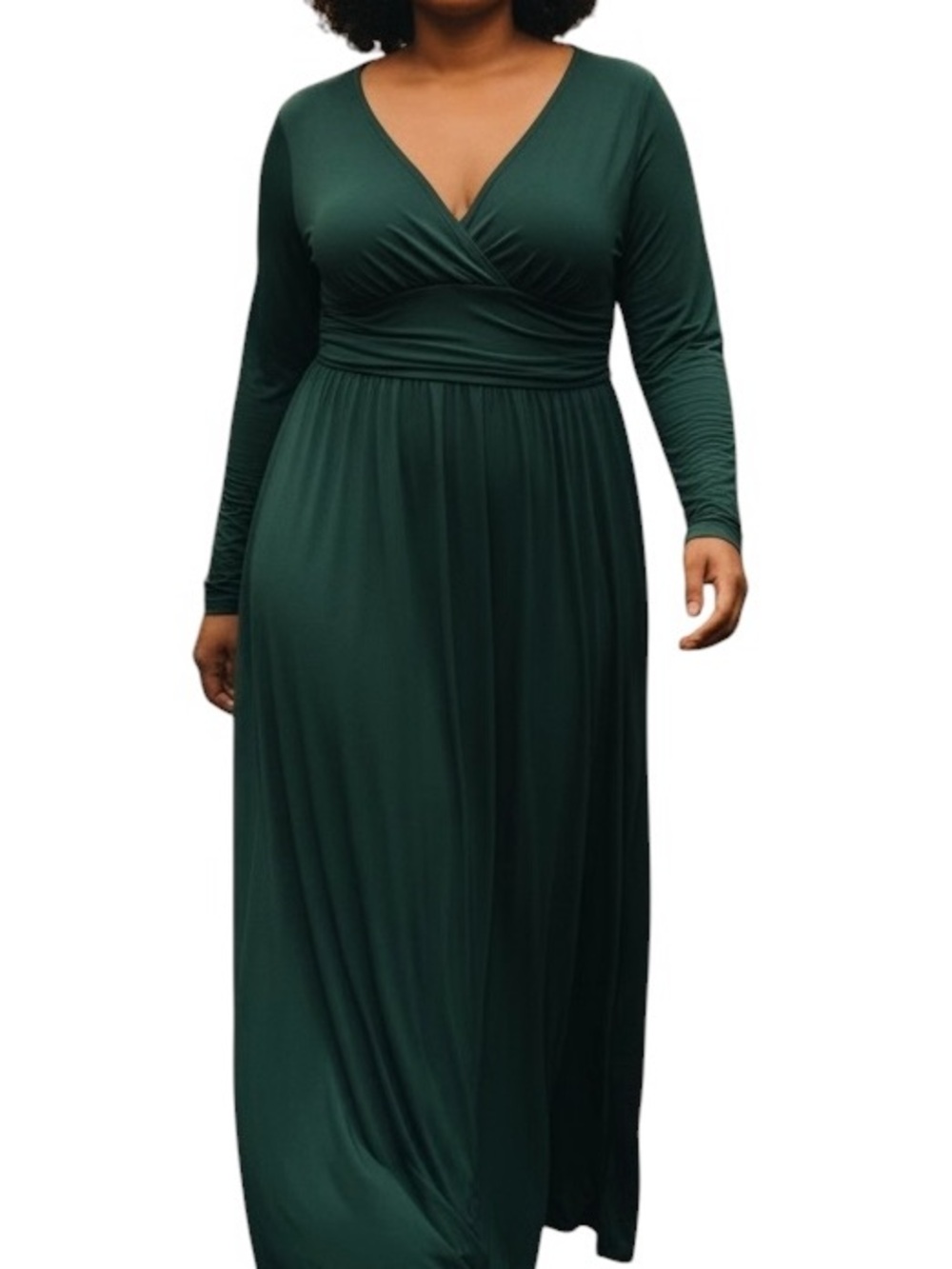 Baltic Born Deep Green Long Sleeve  Maxi Dress Sz 3X